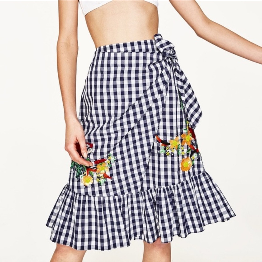 Zara wrap skirt